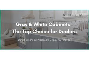 Why Cabinet Dealers Prefer to Stock Gray and White Kitchen Cabinets